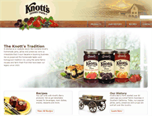 Tablet Screenshot of knottsberryfarmfoods.com